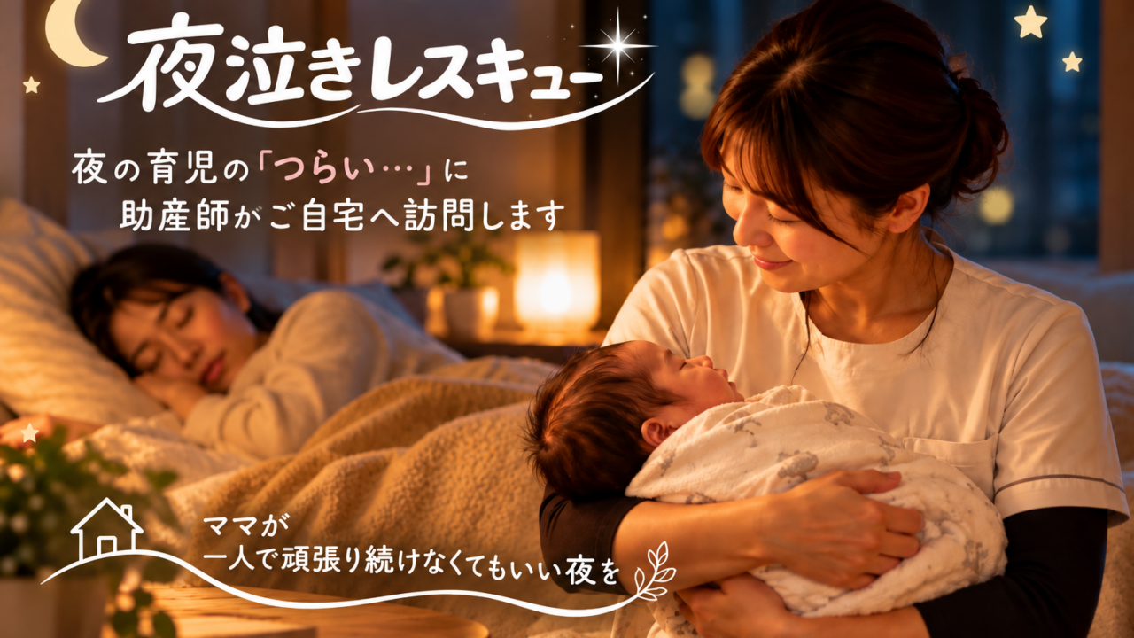 新潟市の夜間育児サポート｜助産師がご自宅へ訪問。「夜泣きレスキュー」